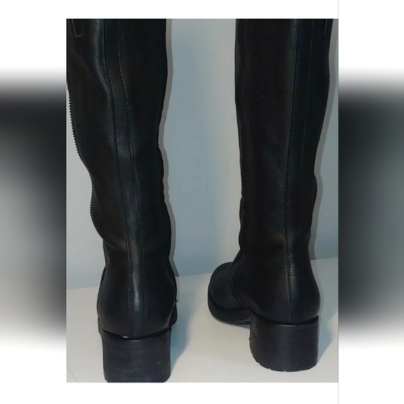 Vera Wang Evan Riding Boot  Black Leather Tall Riding Moto (Sz 8.5)New 70%OFF - Picture 8 of 10